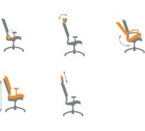 Офисное кресло CHAIRMAN CH633 ткань, черный пластик/черный