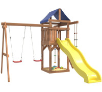 Игровой комплекс National Tree Company С качелями лодочка для улицы и дачи IgroWoods ДП-1