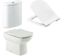 Унитаз напольный Roca Dama Senso Compacto 342518000+34151B000+ZRU9302991