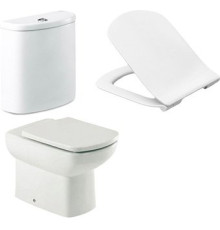 Унитаз напольный Roca Dama Senso Compacto 342518000+34151B000+ZRU9302991