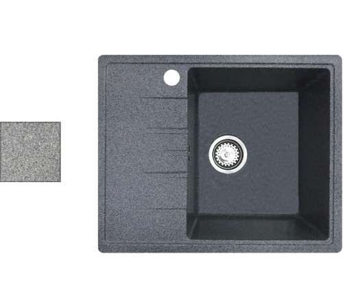 Кухонная мойка БелЭворс Mila R серый, без сифона