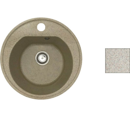 Кухонная мойка БелЭворс Traffic темно-бежевый, без сифона