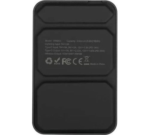 Внешний аккумулятор Wifit Wimag Magnetic Wireless Powerbank 5000mAh черный