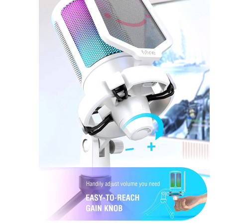 Проводной микрофон FIFINE A6V белый
