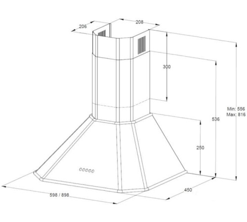 Кухонная вытяжка Korting KHC 6839 NX