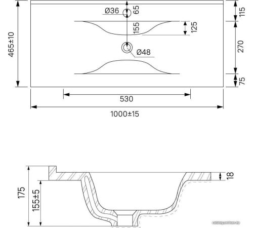 Умывальник IDDIS Optima Home 0131000i28