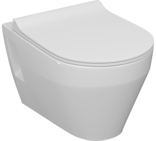 Унитаз подвесной Керамин Бари Slim МЛ Комфорт c кнопкой K5236-К-EEA1 микролифт