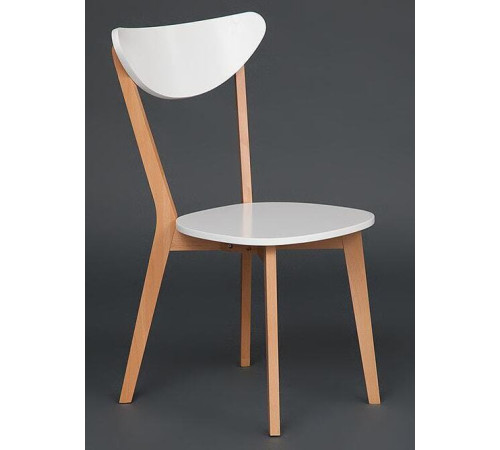 Стул TetChair Maxi белый/бук натуральный