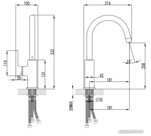 Смеситель Lemark Comfort LM3073PGS
