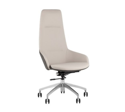 Офисное кресло TopChairs Soulo A308 8371-12/1 бежевый/серый