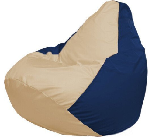 Кресло-мешок Flagman Груша Макси Г2.1-133 синий темный/бежевый