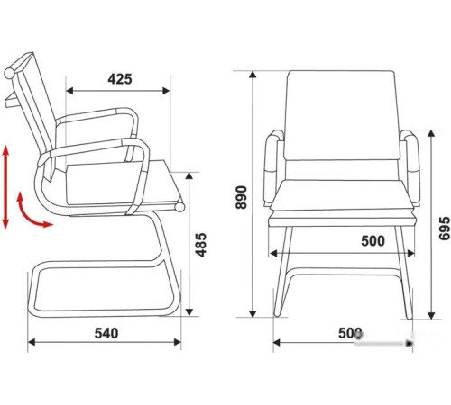 Кресло Бюрократ CH-993-Low-V/Ivory