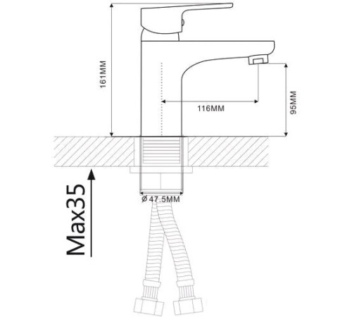 Смеситель Ekko E10313