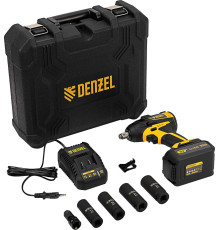Гайковерт Denzel CIW-IB-300 26501 с 1-им АКБ, кейс, набор оснастки