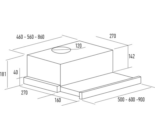 Кухонная вытяжка KUPPERSBERG SLIMLUX II 60 C