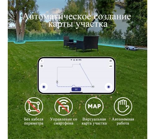 Газонокосилка-робот Anthbot Genie 800 GPS+RTK+4cam