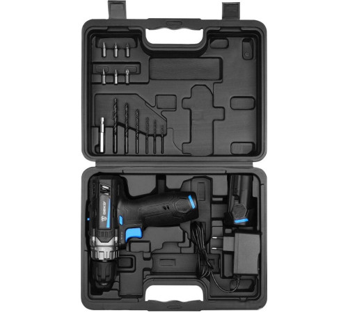 Дрель-шуруповерт Deko DKCD12V PRO 083-1007 с 2-мя АКБ, кейс