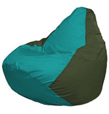 Кресло-мешок Flagman Груша Мини L Г0.1-288 бирюзовый/темно-оливковый