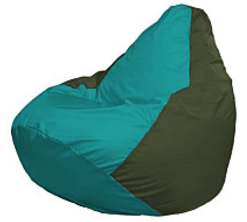 Кресло-мешок Flagman Груша Мини L Г0.1-288 бирюзовый/темно-оливковый