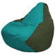 Кресло-мешок Flagman Груша Мини L Г0.1-288 бирюзовый/темно-оливковый