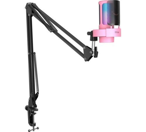Проводной микрофон FIFINE A8T розовый