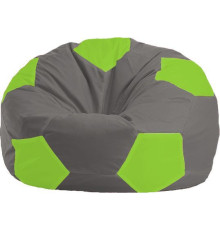 Кресло-мешок Flagman Мяч Стандарт М1.1-343 серый/салатовый
