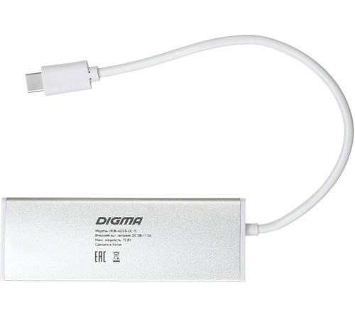 USB-хаб Digma HUB-4U3.0-UC-S