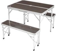 Стол со стульями Coyote HKTB-1033A коричневый