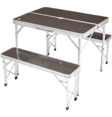 Стол со стульями Coyote HKTB-1033A коричневый