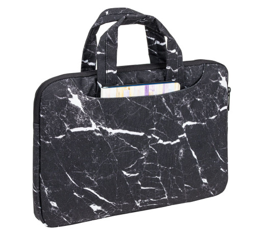 Сумка BRAUBERG Marble 270835 белый/черый