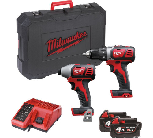 Milwaukee M18 BPP2D-402C 4933447126 шуруповерт, винтоверт, 2 АКБ, кейс