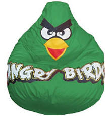 Кресло-мешок Flagman Груша Макси XXL Angry Birds Г2.1-047 зеленый