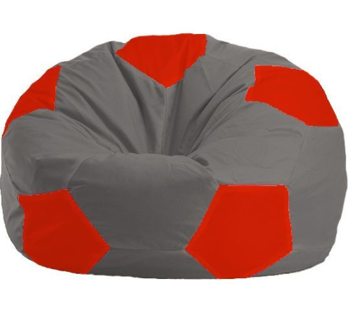 Кресло-мешок Flagman Мяч Стандарт М1.1-332 серый/красный
