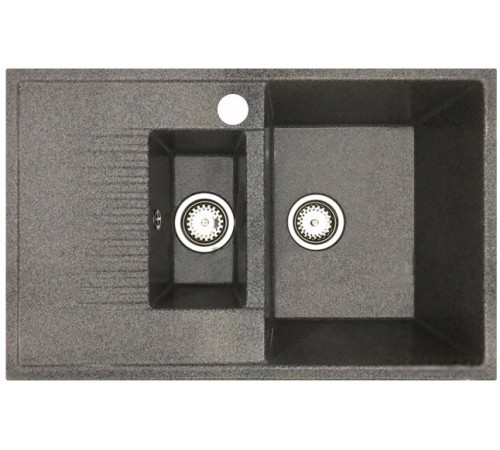 Кухонная мойка БелЭворс Forma R + смеситель W74004-9 + дозатор L405-1 серый/сатин