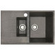 Кухонная мойка БелЭворс Forma R + смеситель W74004-9 + дозатор L405-1 серый/сатин