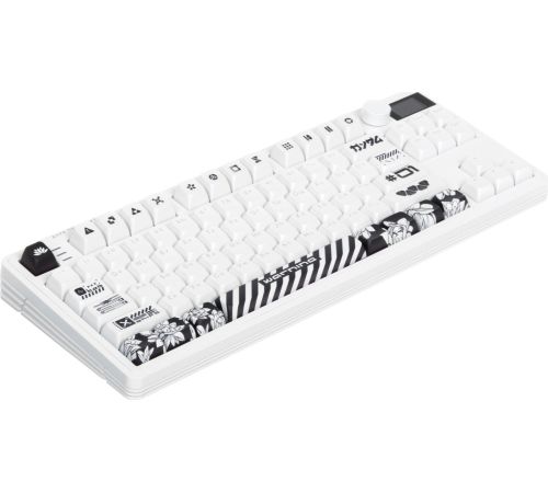 Клавиатура Дарк Проджект KD87A+Numpad G3ms Moonstone, белый
