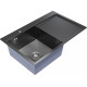 Кухонная мойка Mixline Pro 552922 черный графит, с сифоном