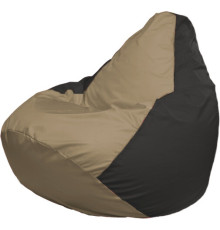 Кресло-мешок Flagman Груша Макси Г2.1-77 черный/бежевый темный