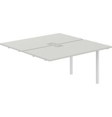 Офисный стол Norden 280х143.8х75 SG.215.SH.44.WH белый/серый бархат