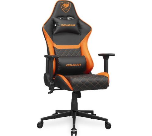 Игровое геймерское кресло Cougar Armor One V2 черный/оранжевый