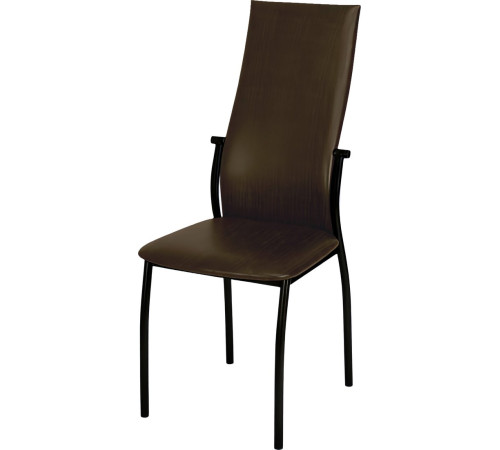 Стул Древпром Престиж ДП2-19 черный матовый/Bengal коричневый