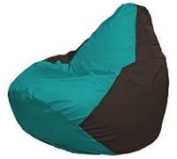 Кресло-мешок Flagman Груша Мини L Г0.1-298 бирюзовый/коричневый