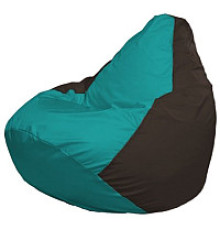 Кресло-мешок Flagman Груша Мини L Г0.1-298 бирюзовый/коричневый