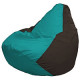 Кресло-мешок Flagman Груша Мини L Г0.1-298 бирюзовый/коричневый