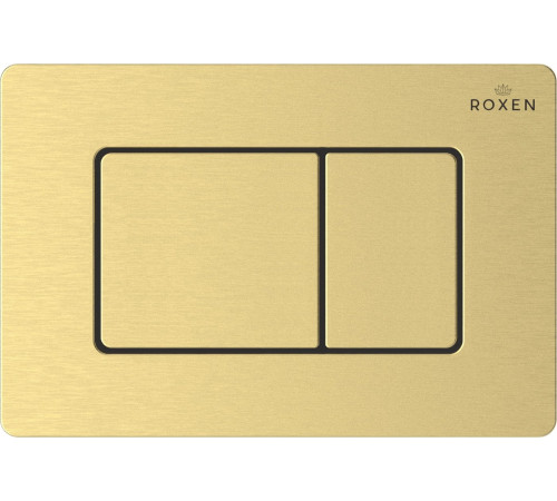 Унитаз подвесной Roxen Royal Matt в комплекте с инсталляцией StounFix Dual Fresh 6 в 1 968299 кнопка: брашированное золото