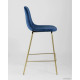 Стул Stool Group Валенсия SN полубарный OS-001CB HLR-64 велюр синий/ножки золото