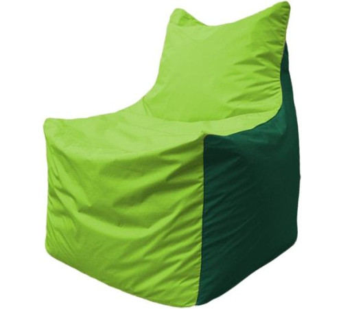 Кресло-мешок Flagman Фокс Ф2.1-185 салатовый/темно-зеленый