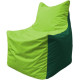 Кресло-мешок Flagman Фокс Ф2.1-185 салатовый/темно-зеленый