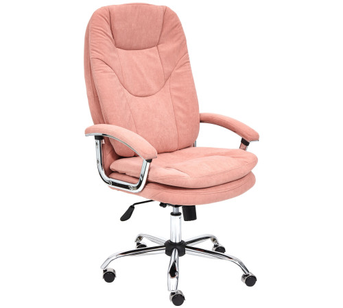 Кресло TetChair Softy LUX флок, розовый