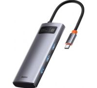 USB-хаб Baseus Metal Gleam Series Multifunctional HUB Type-C Hub Docking Station CAHUB-CX0G